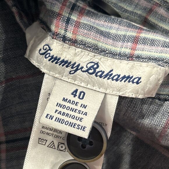 Tommy Bahama Shorts Mens 40 Reversible Linen Floral Blue Pink Casual Pockets - Picture 2 of 7